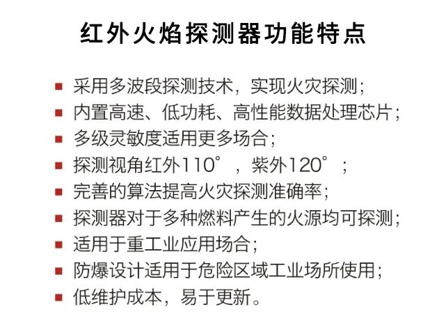 標(biāo)準(zhǔn)中對(duì)于點(diǎn)型紅外火焰探測(cè)器的安裝有何規(guī)定