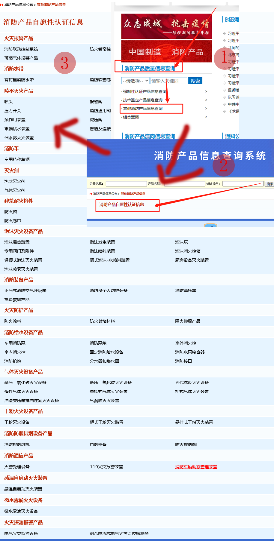 消防產(chǎn)品自愿性認(rèn)證目錄